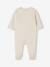 Set van 3 fluwelen babyslaappakjes BASICS cappuccino+rozen - vertbaudet enfant 