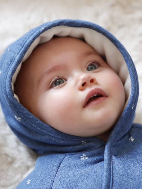 Babypakje voor pasgeborenen van volledig bedrukte denim stone - vertbaudet enfant 