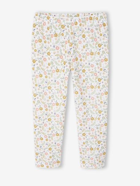Set van 2 pyjama's fluweel / velours Eenhoorn meisje ecru - vertbaudet enfant 