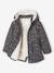 Romantische parka met capuchon voor meisjes groen+marineblauw - vertbaudet enfant 