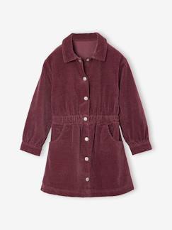 -Jurk in fluweel / velours voor meisjes