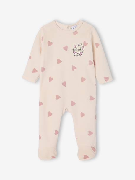 Set van 2 babyslaappakje fluweel / velours Marie lila (poederkleur) - vertbaudet enfant 