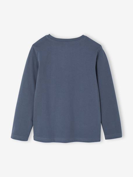 Jongens-T-shirt met ludiek patroon ecru+gemêleerd grijs+leigrijs - vertbaudet enfant 