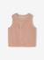Mouwloos baby vest in imitatiebont roze (poederkleur)+vanille - vertbaudet enfant 