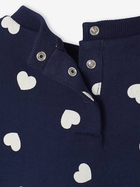 Personaliseerbare sweater + legging + haarband babymeisje antraciet+beige (poederkleur)+marineblauw - vertbaudet enfant 