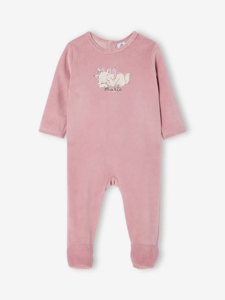 Set van 2 babyslaappakje fluweel / velours Marie lila (poederkleur) - vertbaudet enfant 