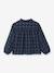 Blouse van katoenen gaas voor meisjes CYRILLUS marineblauw - vertbaudet enfant 