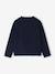 T-shirt met lange mouwen en letters voor meisjes ecru+marineblauw - vertbaudet enfant 