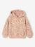 Meisjessweater met capuchon van sherpa ecru+roze (poederkleur) - vertbaudet enfant 