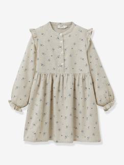 Jurk met Margotine-print voor meisjes CYRILLUS  - vertbaudet enfant