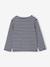 Gestreept meisjesshirt lange mouwen marineblauw+olijf - vertbaudet enfant 