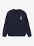 Meisjesvestje van biologisch katoenen sweater CYRILLUS marineblauw - vertbaudet enfant 