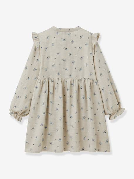 Jurk met Margotine-print voor meisjes CYRILLUS rozen - vertbaudet enfant 
