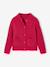 Vestje van bouclé voor meisjes fuchsia - vertbaudet enfant 