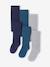 Set van 3  Oeko-Tex®-meisjesleggings kaneel+marineblauw+oudroze+pruim+roze (poederkleur)+Set gechineerd grijs+set inkt+zachtpaars - vertbaudet enfant 