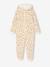 Meisjespyjama jumpsuit met luipaardprint van sherpa beige - vertbaudet enfant 