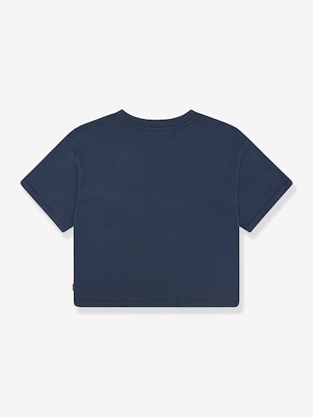 T-shirt meisjes Boxy meet and greek LEVI'S® korte mouwen marineblauw - vertbaudet enfant 