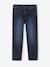 Elastische en verstelbare jeans met wijde pijpen ongewassen denim+stone - vertbaudet enfant 