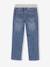 Onverwoestbare rechte relaxjeans jongens, eenvoudig aan te trekken denimgrijs+double stone+ongewassen denim+stone - vertbaudet enfant 