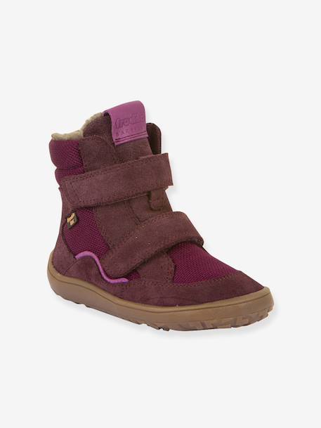 Winterlaarzen blote voeten kinderen BAREFOOT TEX WINTER Froddo bordeauxrood+leigrijs+nachtblauw+olijf+zwart - vertbaudet enfant 