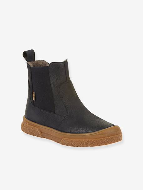 Boots kinderen PULSE TEX CHELYS WOOL Froddo karamel+nachtblauw+zwart - vertbaudet enfant 