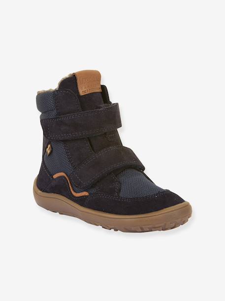 Winterlaarzen blote voeten kinderen BAREFOOT TEX WINTER Froddo bordeauxrood+leigrijs+nachtblauw+olijf+zwart - vertbaudet enfant 