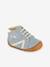Veterlaarsjes van leer voor jongensbaby B1 Babybotte® BLAUW LICHT UNI - vertbaudet enfant 