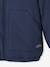 Ripstop parka met imitatiebontvoering voor jongens brons+marineblauw - vertbaudet enfant 