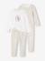 Set van 2 pyjama's fluweel / velours Eenhoorn meisje ecru - vertbaudet enfant 