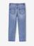 Elastische en verstelbare jeans met wijde pijpen ongewassen denim+stone - vertbaudet enfant 