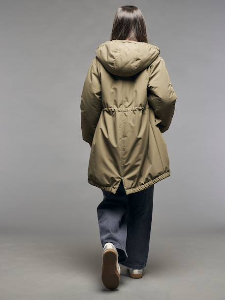 Parka met capuchon voor meisjes JONEN kaki - vertbaudet enfant 