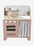 Houten keukentje met accessoires van FSC®-hout ecru+rozen+saliegroen - vertbaudet enfant 
