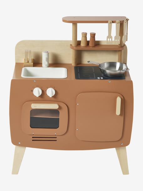 Houten design keukentje karamel+wit - vertbaudet enfant 