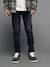 Slim fit jeans met destroyed effect JONEN stone+zwart denim - vertbaudet enfant 