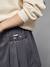 Geplooide skort voor meisjes JONEN antraciet+marineblauw - vertbaudet enfant 