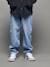 Losse jongensjeans JONEN denimgrijs+double stone+ongewassen denim - vertbaudet enfant 
