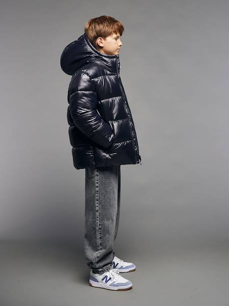 Puffy donsjack JONEN antraciet - vertbaudet enfant 
