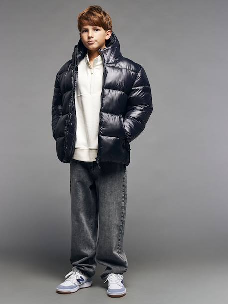 Puffy donsjack JONEN antraciet - vertbaudet enfant 