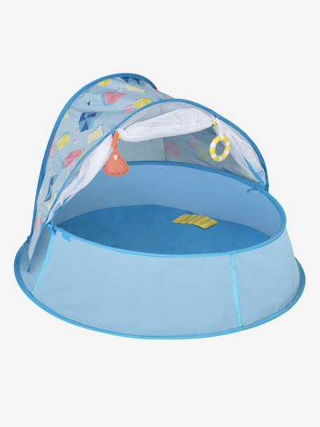 anti-UV UPF50+ pop-up tent Aquani BABYMOOV BLAUW+blauw wit grijs - vertbaudet enfant 