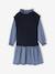 2-in-1 jurk voor meisjes marineblauw - vertbaudet enfant 