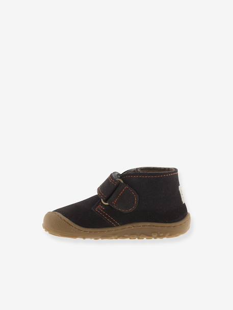 Bosco Barefoot hoge schonen met klittenband VICTORIA antraciet - vertbaudet enfant 