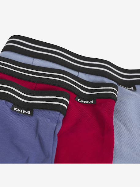 Set van 3 boxershorts voor jongens Ecodim blauw+rood - vertbaudet enfant 