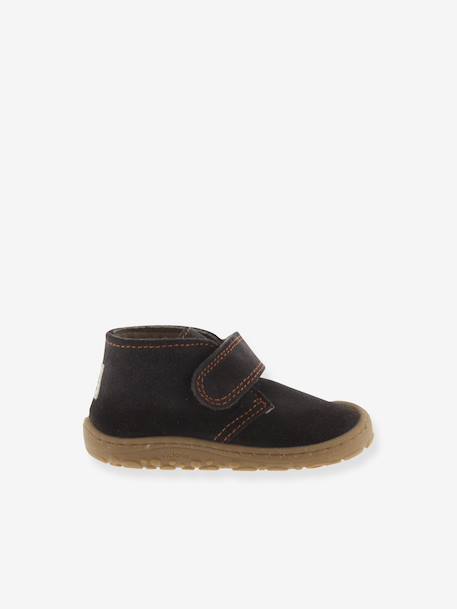 Bosco Barefoot hoge schonen met klittenband VICTORIA antraciet - vertbaudet enfant 