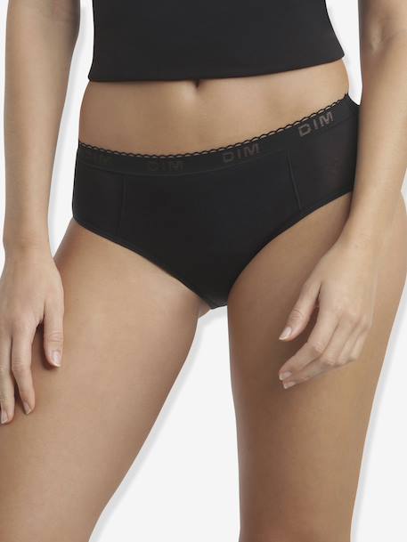 Menstruatieslipjes voor meisjes van biologisch katoen My Protect Zwart medium flow zwart - vertbaudet enfant 
