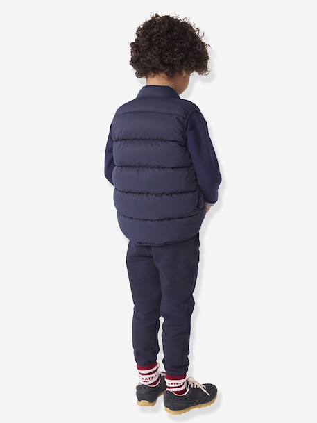 Donsjack voor kinderen, mouwloos, tweekleurig en omkeerbaar PETIT BATEAU marineblauw - vertbaudet enfant 