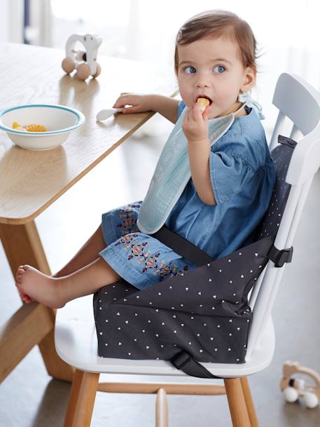 Stoelverhoger beige, bedrukt+ecru+Grijs+grijsblauw+hazelnoot+hazelnoot+lichtroze+meerkleurig+wit, bedrukt+wit, gestreept - vertbaudet enfant 