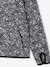 Sport sweatshirt met rits en bloemenprint in technisch materiaal antraciet+ecru+groen, bedrukt+oudroze - vertbaudet enfant 