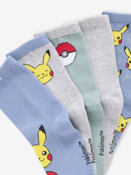 Set van 5 paar Pokemon® sokken hemelsblauw - vertbaudet enfant 