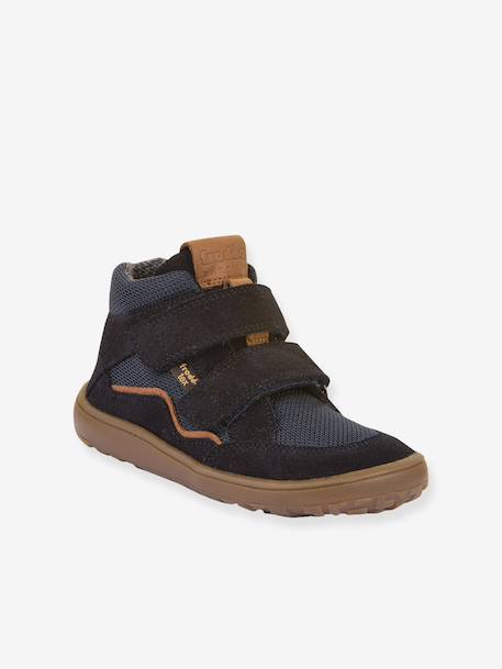 Schoenen met klittenband BAREFOOT TEX AUTUMN FRODDO voor kinderen bordeauxrood+nachtblauw+olijf+paars - vertbaudet enfant 