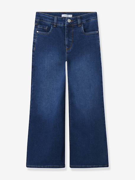 Meisjeskleding blauwzwart denim+zwart denim - vertbaudet enfant 